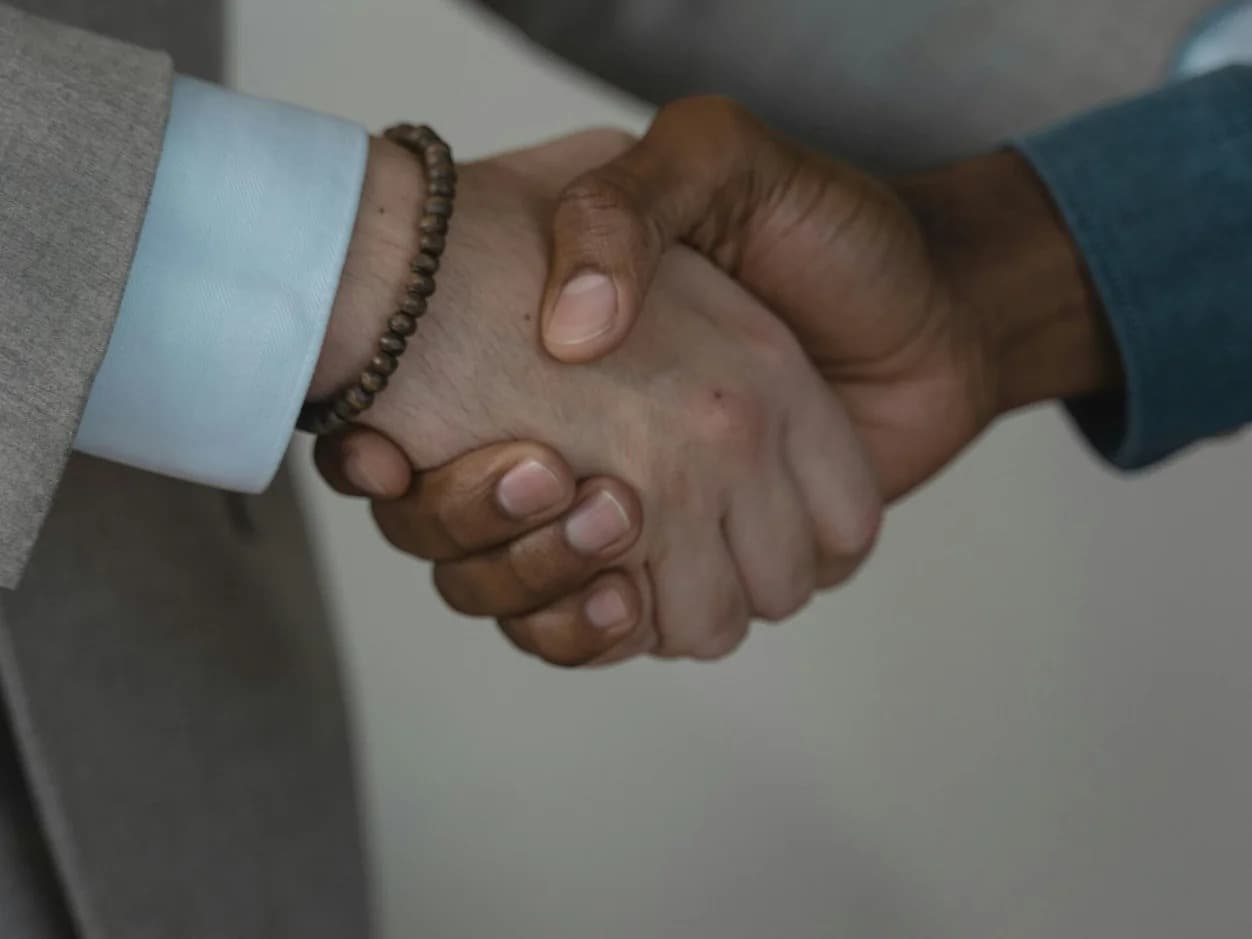 Business handshake
