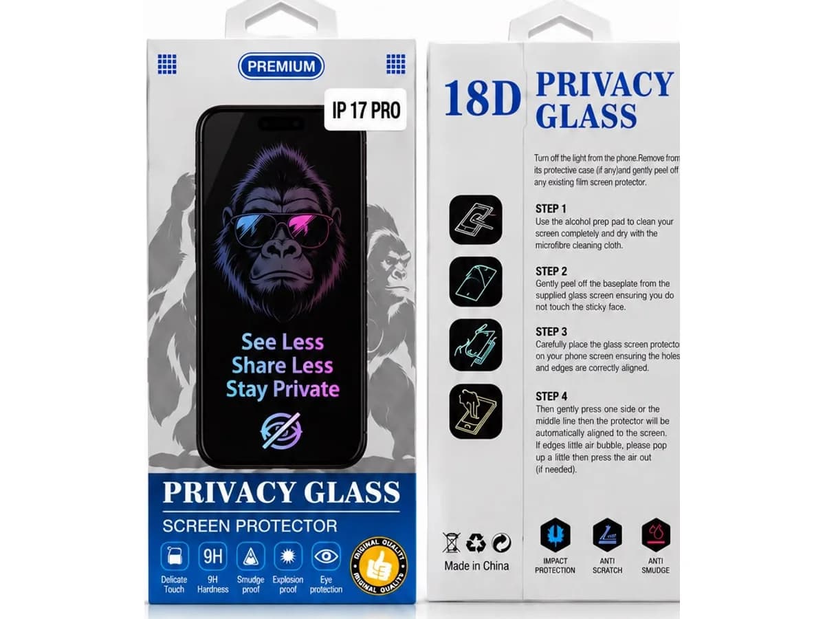 18D Privacy Tempered Glass Screen Protector